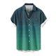 thumbnail image 5 of Mens Casual Manga Corta Botón Abajo Camisas Turndown Cuello Blusa de Impresión, Poliéster Ligero Top de la Moda para el Verano Al Aire Libre Y el Uso Diario, 5 of 6