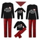 thumbnail image 1 of Pijama navideño familiar a juego Fiomva, pijamas navideños para mujer, hombre y niño, ropa de dormir con estampado de letras, 1 of 8