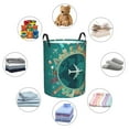 thumbnail image 6 of Kll Around The Planet Waterproof Foldable Laundry Hamper Bucket With Handles For Storage Bin,Kids Room,Home Organizer (Medium), 6 of 8