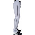thumbnail image 5 of Pantalones de béisbol Rawlings para niños, ribeteados, gris/negro, talla S, 5 of 5
