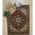 thumbnail image 4 of EORC KC30800RD8X10 8 x 10 ft. Heriz Traditional Area Rug, Red & Navy, 4 of 25