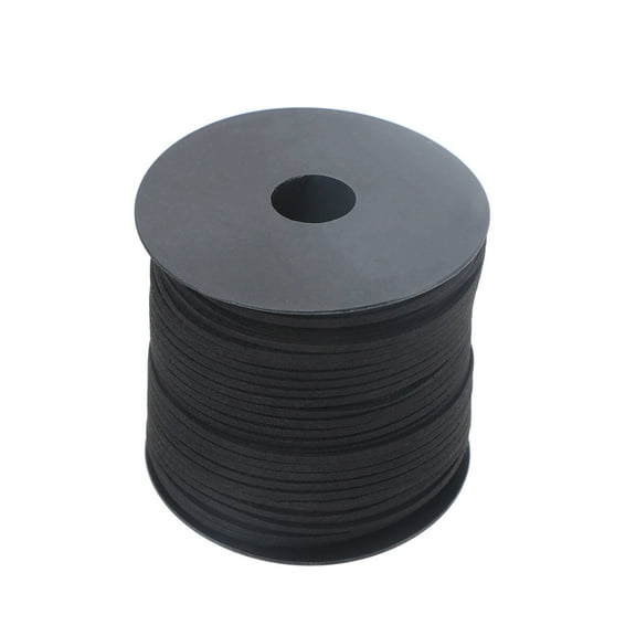Raindrops 1 Roll Leather Cord Necklace Cord Jewelry Making Supplies Black Double-Sided Strip for Diy Enthusiasts