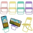 thumbnail image 2 of Cell Phone Stand Cell Phone Holder Chair Shape Phone Holder 5Pcs Mini Chair Shape Cell Phone Stand Portable Foldable Desktop Cell Phone Holder Adjustable Universal Multi Angle For ANGGREK Otros Deportes, 2 of 8