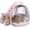Pink, variant on Portable Rabbit Backpack Carrier Space Capsule Bubble Window Pet Carrier Cage Travel for Bunny, Bearded Dragon, Squirrel, Tortoise, Bird, Lizard, Sugar Glider