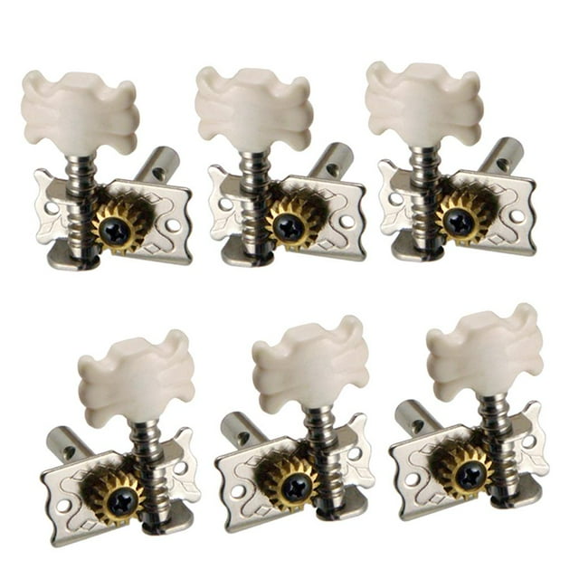 lionlar 6 Pieces Pegs Guitar Tuning Head For Semi Closed Wooden Acoustic Guitar Open