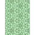 thumbnail image 1 of Ahgly Company Machine Washable Indoor Rectangle Transitional Mint Green Area Rugs, 2' x 5', 1 of 7