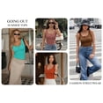 thumbnail image 6 of MOYIKO Women's Sleeveless Henley Tank Tops Ribbed V Neck Button Down T Shirts Summer Slim Fit Tee Tops, 6 of 7