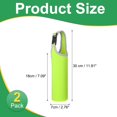 thumbnail image 2 of Uxcell Neoprene Water Bottle Sleeves, Water Bottle Carrier Bottle Can Sleeves with Carrying Handle for Cycling Camping Green, 2 of 7