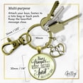 thumbnail image 5 of True Friends Are Always Together In Spirit Gutsy Goodness Bronze Metal Keychain Adult Female Jewelry Gift, 5 of 8
