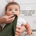 thumbnail image 5 of Comfy Cubs Muslin Burp Cloths - Large 100% Cotton Washcloths, 6 Layers (Kelp, 10-Pack, 20"X10"), 5 of 7