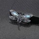 thumbnail image 5 of Broches de libélula Vintage de cristal a la moda para mujer, broches de insectos grandes, alfileres, accesorios de abrigo, regalos de joyería bonitos, 5 of 5