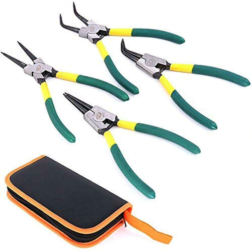 4 Piece 7Inch Internal/External Snap Ring Pliers Set Hand Tools Home