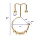 thumbnail image 3 of Yapicoco Ganchos para Cortina de Ducha Anillos para Baño 12 Piezas de Metal de Acero Inoxidable Resistente a la oxidación Equilibrio Ganchos Dobles Deslizantes Anillos para Cortina de Ducha para Corti, 3 of 5