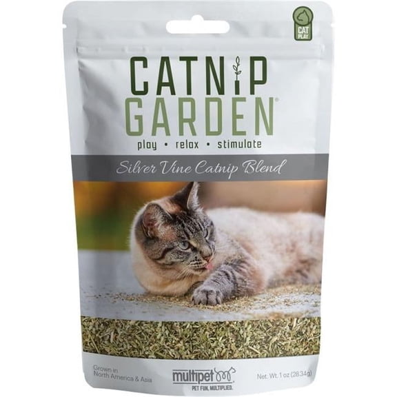 Multipet 20535 Catnip Garden Silver Vine Catnip, 1 oz. - Quantity 72