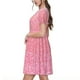 thumbnail image 2 of Easygdp Sparkly Glitter para Vestido Transpirable de Mujer, Vestido Suelto de Manga Corta con Pliegues y Bolsillos para el Verano, 2 of 6