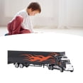 thumbnail image 5 of Container Truck Model Lifelike Alloy Container Truck Toy Decorative Boys Kids Transport Truck Model For Parent Children Interaction, 5 of 5