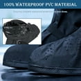 thumbnail image 2 of AYAMAYA Waterproof Shoe Covers, PVC Fabric Zippered Rain Boots for Rainy & Snowy, Reusable Shoes Protectors for Men Women(2XL/ Black), 2 of 7