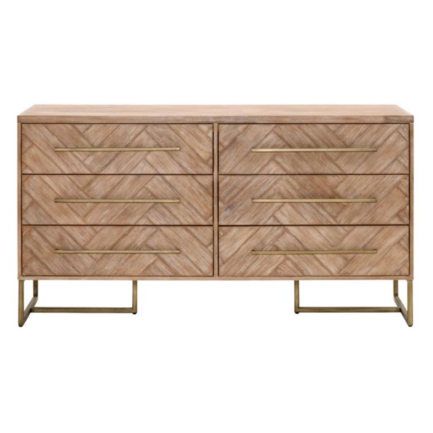 Orient Express Furniture Mosaic 6 Drawer Dresser Walmart Com Walmart Com