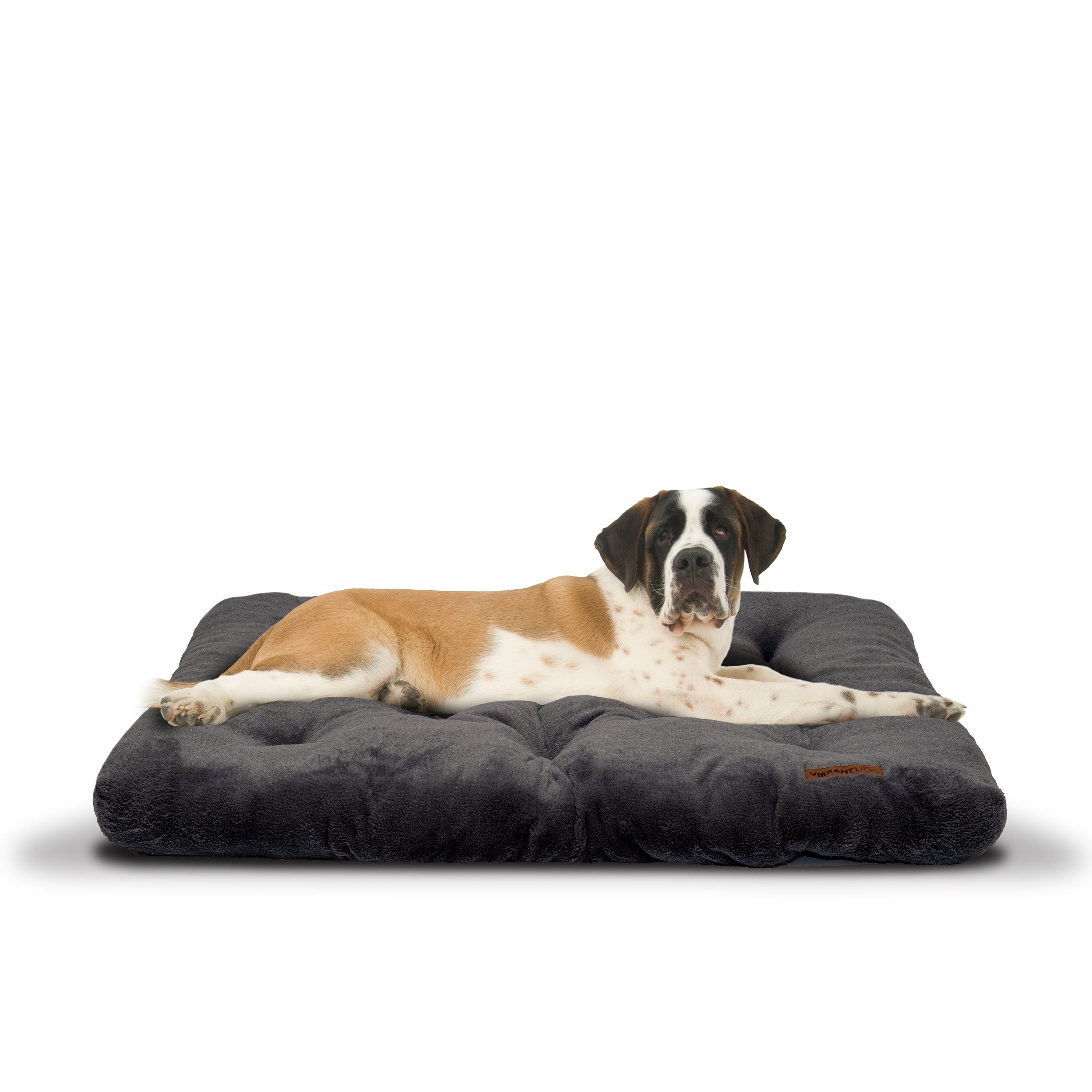 Vibrant Life Plush Tufted Mat Pet Bed, Extra Large, Gray - Walmart.com - Walmart.com