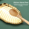 thumbnail image 3 of Spoon Rest for Stove Top, Large Stainless Steel Gold Spoon Holder, 3 of 5