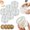 6PCS, variant on Garlic Twister Mincer, 6/4/2 PCS Clear Manual Garlic Twister and Ginger Mincer Tool, Mini Multi-Functional Manual Grinder, Kitchen Chopper Masher & Compact Crusher Set for Herb Onion Nuts
