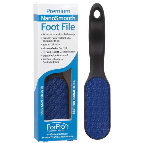 ForPro Premium NanoSmooth Foot File, Advanced Nano Glass Hard Skin Callus Remover for Rough Heels