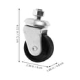 thumbnail image 2 of FONDOTIN 2Pcs Replacement Floor Jack Swivel Casters for Heavy Load Support and Easy Movement, 2 of 6