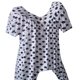 thumbnail image 2 of ICHUANYI Clearance Women Plus Size Casual V Neck Print Daily Short Sleeve Tops Shirt Blouse(White, XL) ICHUANYI WER2023080813635, 2 of 5