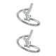 thumbnail image 1 of sweethay Anillo abierto con letras mayúsculas, anillos de compromiso ajustables para interiores y exteriores, fiesta en casa, compras, j 2piezas, 1 of 6