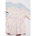 thumbnail image 2 of Touched by Nature Baby and Toddler Girl Organic Cotton Long-Sleeve Dresses 2pk, Floral Shadow, 18-24 Months, 2 of 4