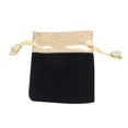 thumbnail image 3 of EeaseMX 10 bolsas con cordón para guardar joyas, organizador de tela, bolsas de regalo pequeñas (negras), 3 of 7