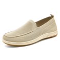 thumbnail image 5 of NOKIO Men's Knit L𝗈afers Laceless S𝗅ip On Flat Mules Shoes Fashion So𝗅id Color Sport Shoes Lightweight Breathable Casual Sneakers Wide Width Closed Toe Walking Shoes, 5 of 9