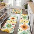 thumbnail image 2 of Pioneer Flower Floral Print Pattern Kitchen Rugs Sets Of 3,Kitchen Runner Rugs Non Skid Washable,Decorative Kitchen Floor Mats for Kitchen,Sink,Laundry,17"x30"+ 17"x47" + 17"x59", 2 of 6