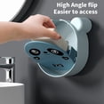 thumbnail image 4 of TIMIFIS Toothbrush Holders Multi Functional Flip Cover Water and Fertilizer Soap Rack Bathroom Wall Mounted No Need for Punching Strong Load Bearing Soap Storage Rack Soap Box Soap Boxes, 4 of 6