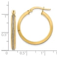 thumbnail image 3 of FB Jewels Leslie's 14K Yellow Gold Polished Glimmer Infused Hoop Earrings, 3 of 3