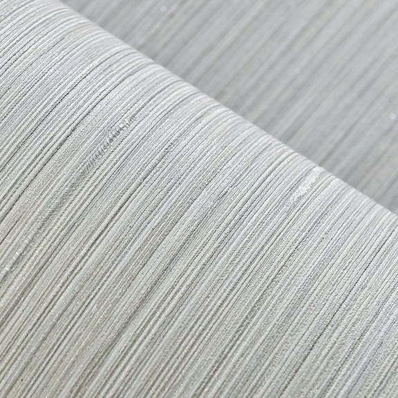 Grasscloth Wallpaper Textured 24in X 393in Fabric Contact Paper Wall Paper Textured Linen Peel and Stick Self-Adhesive Thick Vinyl Embossed Film Wallpaper (Beige Grey)