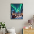thumbnail image 4 of Paint by Numbers Kit for Adults, Christmas Sleigh Northern Lights Village Paint by Numbers, Easy Paint by Numbers Kit for Adults Beginner, DIY Adult Paint by Number Kits on Canvas, Home Decor, 4 of 7