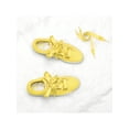 thumbnail image 4 of Women's Extra Wide Shoestrings Flat Satin Ribbon Shoelaces for Sneakers 2 Pairs Yellow 90cm/35.4", 4 of 4