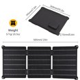 thumbnail image 4 of Riwcyla 21W ETFE Solar Panel Portable Solar Power Monocrystalline Solar Portable High Efficiency Solar Module with USB Port And DC Port, 4 of 6