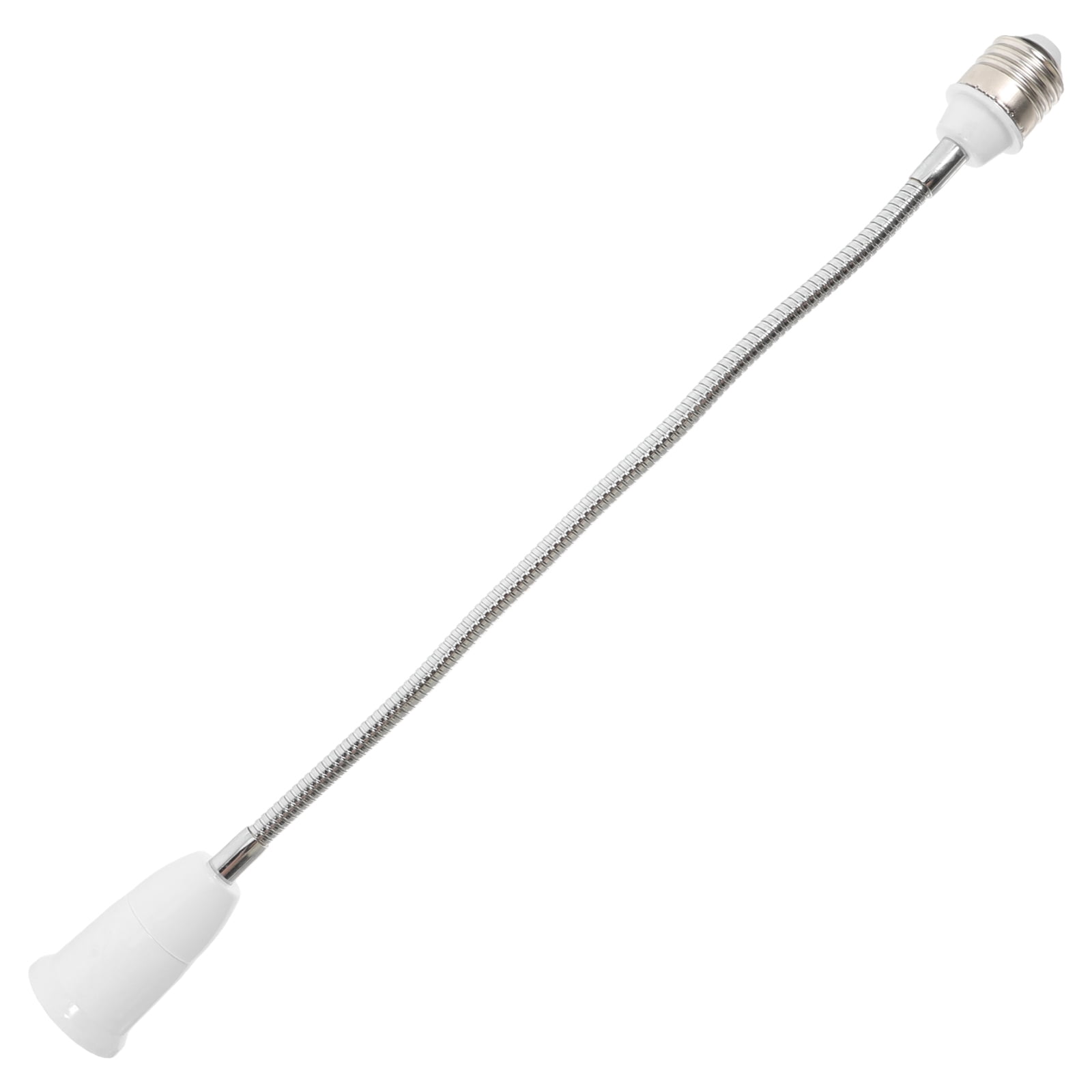 E27 Extension Adapter Socket – 65mm/95mm/120mm Length, Flame-Retardant PBT, Supports 100W For LED & Incandescent Bulbs, Indoor Use