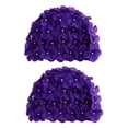 thumbnail image 1 of Uccdo Little Girls Retro Style Swimming Hats 3D Flower Petal Bathing Caps For Teenager Big Girls, 1 of 3