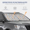 thumbnail image 4 of Kll Summer Time With Gnome Windshield Sun Shade 2-Piece Foldable Car Front Window Sunshade For Most Sedans Suv Truck - Auto Sun Blocker Visor Protector Blocks Max Uv Rays - Medium, 4 of 7