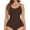 #1 Brown, variant on Women's Bodysuits Sexy Sleeveless Tummy Control Tops Adjustable Spaghetti Strip Shapewear Bodysuits