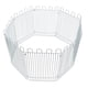 thumbnail image 1 of 8pcs valla de hámster juguete hámster alambre de hierro cerca patio de ejercicio simple blanco, 1 of 5