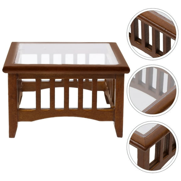 GOOHOCHY Miniature End Table Wooden 1 Set