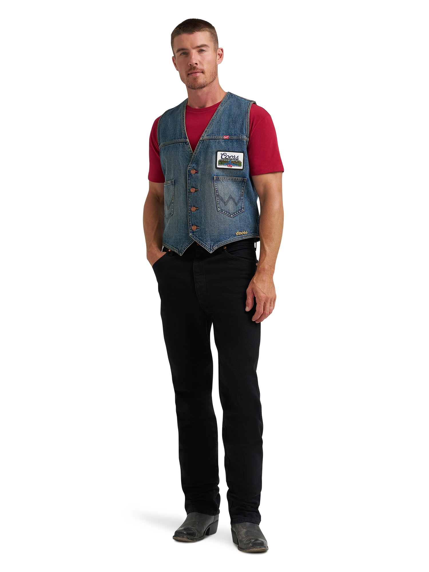 Wrangler® x Coors® Denim Vest, Sizes S-2XL