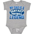 thumbnail image 3 of Inktastic My Dad is a Fantasy Football Legend Boys or Girls Baby Bodysuit, 3 of 5