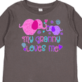 thumbnail image 4 of Inktastic My Granny Loves Me- cute elephants Boys or Girls Long Sleeve Toddler T-Shirt, 4 of 5