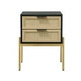 thumbnail image 7 of Nathan James Andrew Side Table with 2 Drawers, Black/Gold, 7 of 7