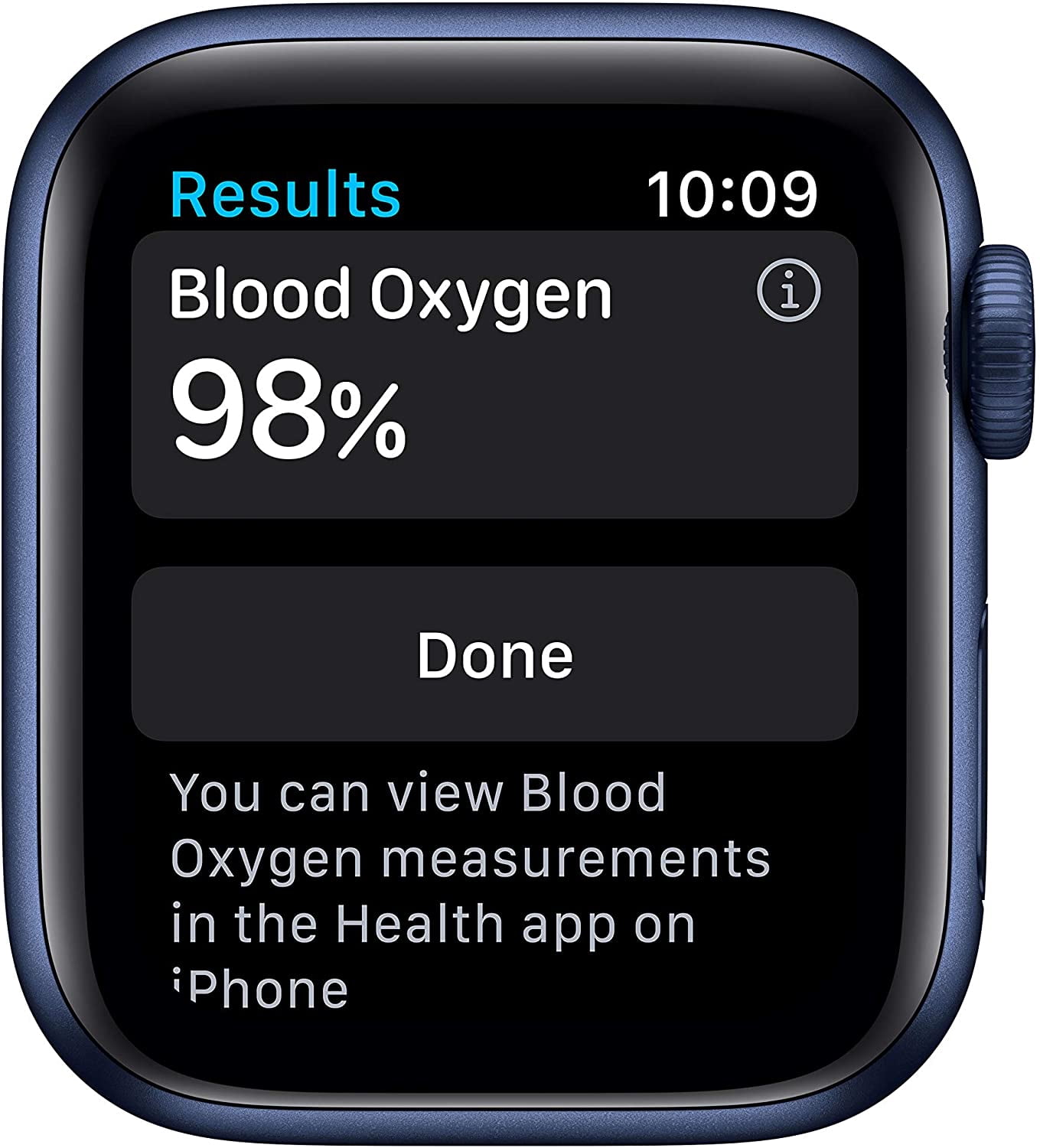 Restored Apple Watch Series 6 (GPS, 40mm) Blue Case + Navy Sport Band (Refurbished)